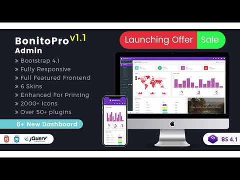 Bonito Pro - Bootstrap 4 Admin Templates & Web Apps Dashboards | Themeforest Website Templates and