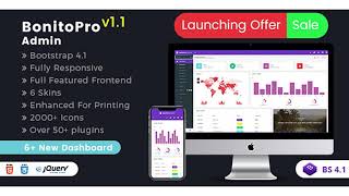 Bonito Pro - Bootstrap 4 Admin Templates & Web Apps Dashboards | Themeforest Website Templates and screenshot 3