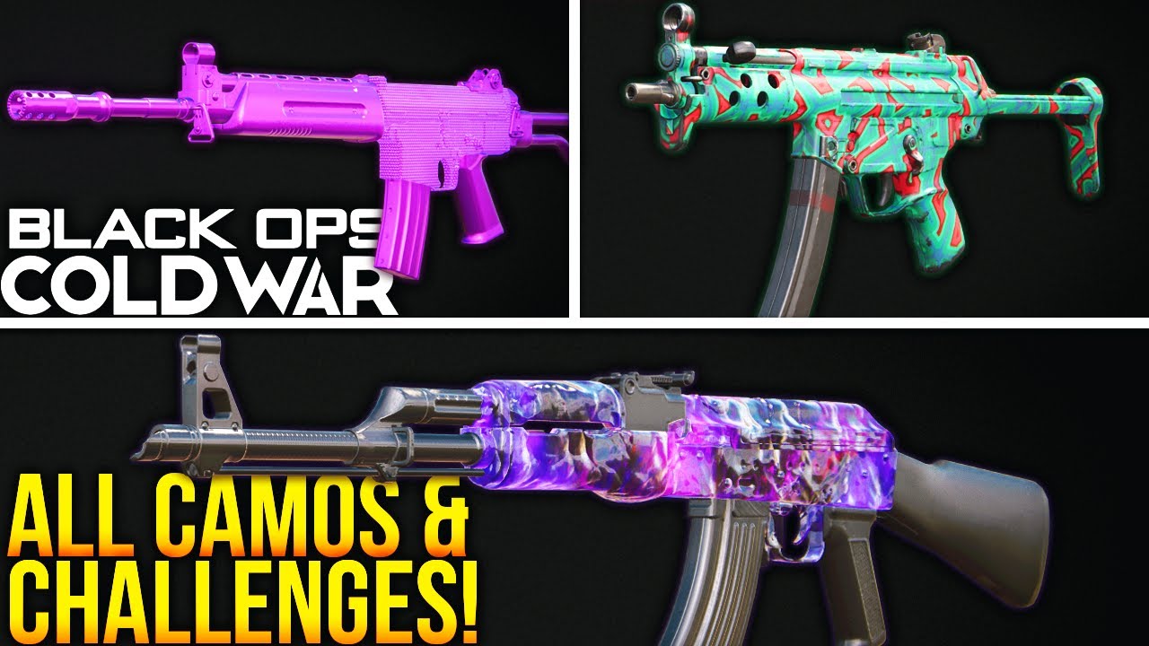 Here's EVERY CAMO & Camo Challenge in Black Ops Cold War, i...