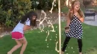 OUR FIRST VIDEO!!! COCA-COLA VS DIET COKE AND MENTOS VS BAKING SODA!!! - Willow and friends