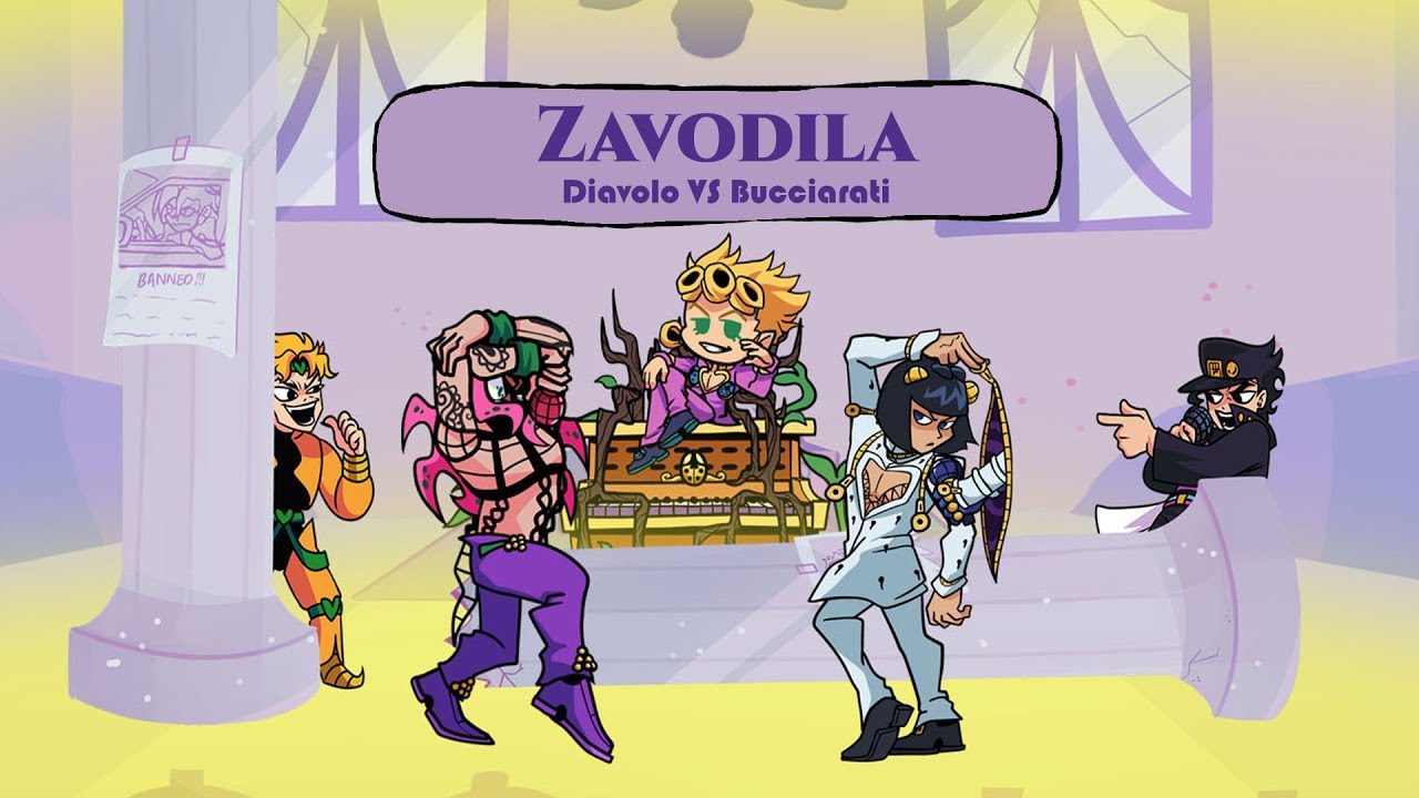 Bucciarati and Diavolo sing Zavodila [ Sarvente's Mid-Fight Masses - Friday Night Funkin' ]