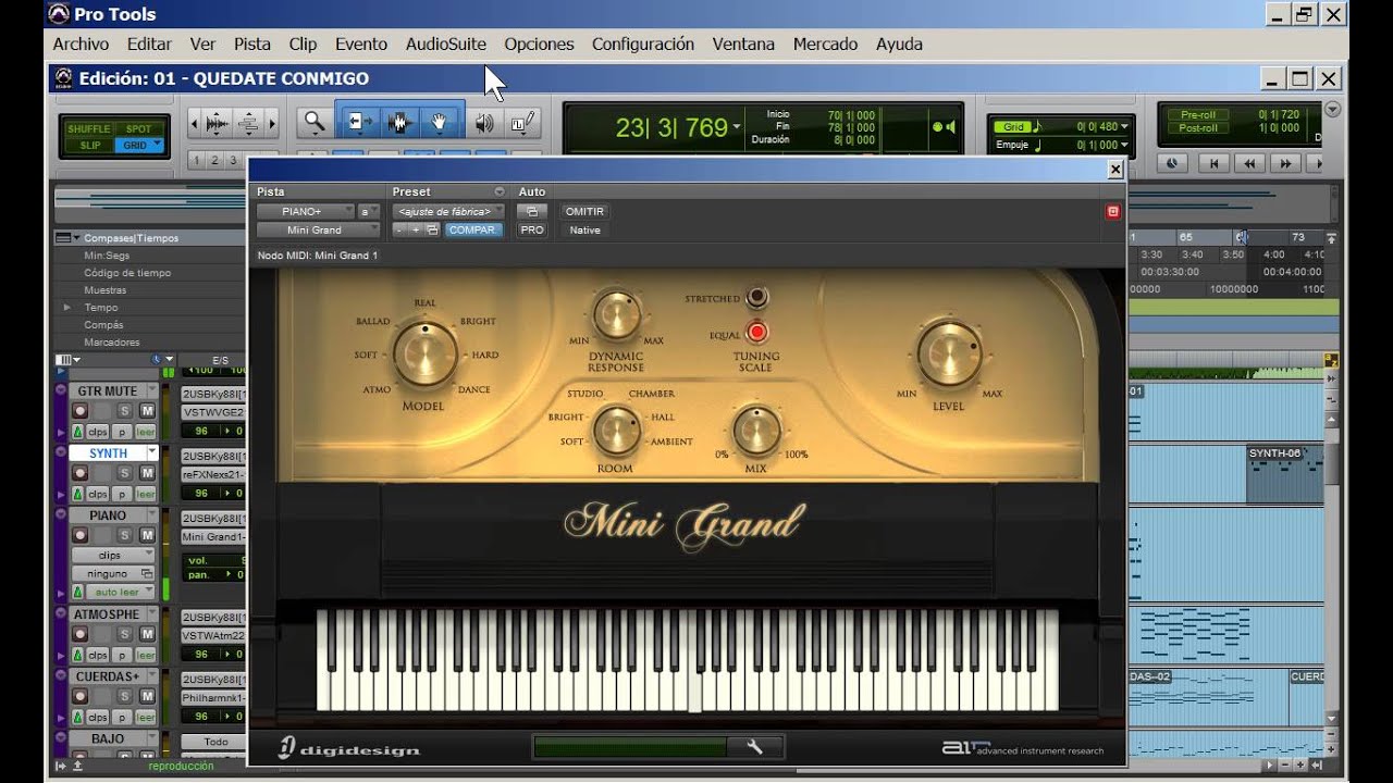 ROCK BALADA compuesta en Pro Tools 10 HD | AIR Mini Grand | SOUNDMEDIA ...