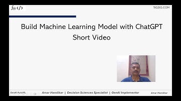Build Machine Learning Model with Chat GPT - Short Video