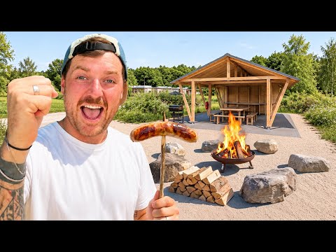The perfect barbecue hut for a campsite? This is our result!