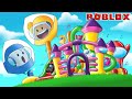 JALAN JALAN DI RUMAH BALON PROSOTAN AMONG US TERBESAR DI ROBLOX!!!