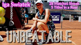 Iga Swiatek - Unbeatable 28 Matches Streak | 5th Title in a Row (HD)