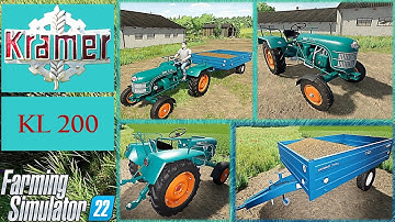 FS22 Mods in action/ Kramer KL 200 old Tractor and Agromet T-103 Trailer