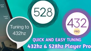 432hz Music Player Pro ( Quick & Easy ) Way To Tune From 440hz To 432hz & 528hz  | Paid /Free screenshot 2