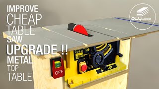 Table Saw Upgrade with Metal Top Table - Portable & precision