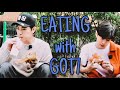 how got7 acts in front of food