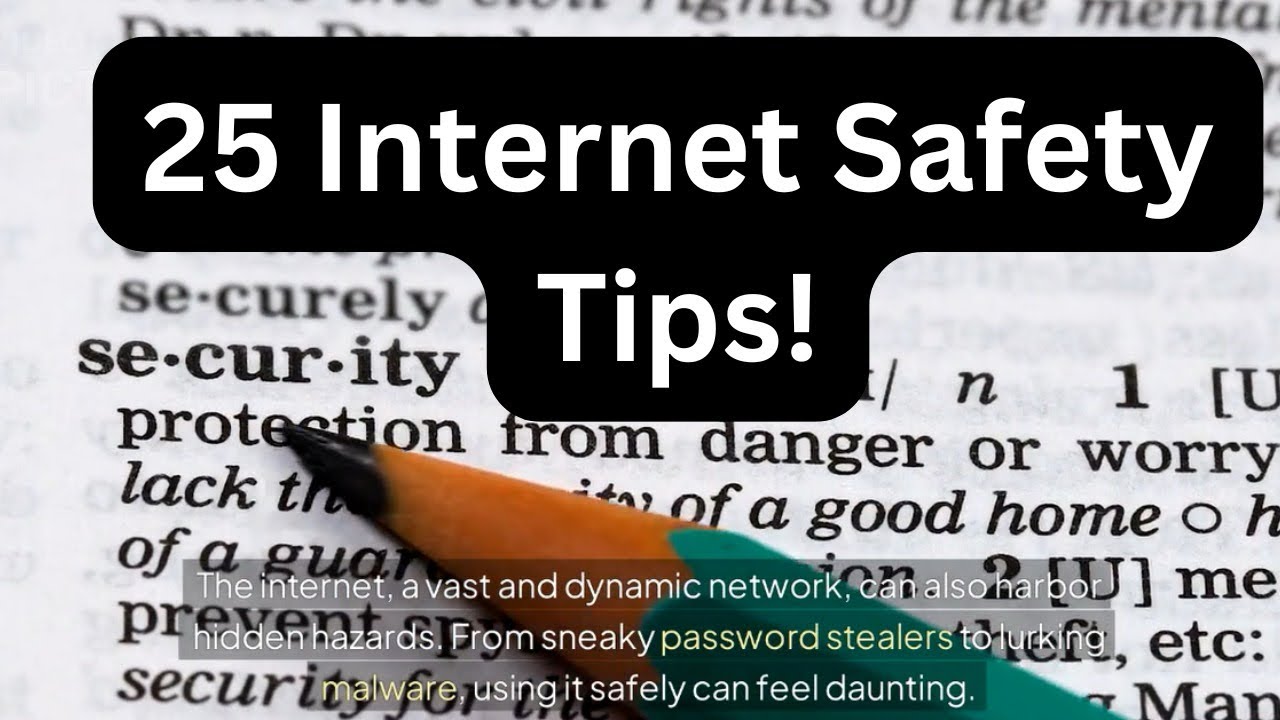 25 Internet Security Tips - YouTube