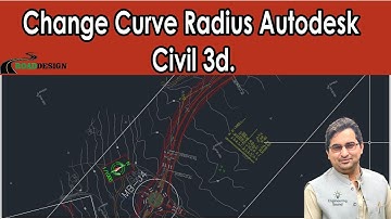 How to Change Curve Radius Autodesk Civil 3d.