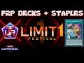 The best limit 1 festival budget decks and staples