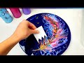 NEW WAY! Amazing Feather SWIPE Technique - Easy Fluid Painting Tutorial - Acrylic Pouring