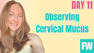 How to Check Cervical Mucus | (Fertile vs Non-fertile Mucus Examples) | FAMWISE Day 11