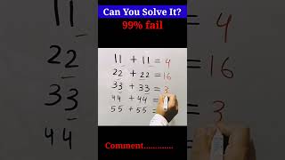 Puzzle Math || IQ Math || Brain game #puzzle #iqtest #braingames #puzzlemaths #shorts #puzzle