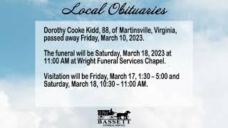 Obits for March 15, 2023