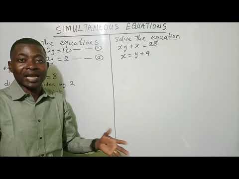 Joshua Okwuwe Online Maths - Simultaneous Equations