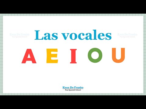 Vowels in Spanish / Las vocales en español | Kasa De Franko