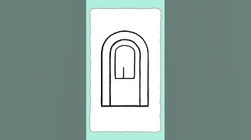 Draw a door #shorts #doodle #easydrawing