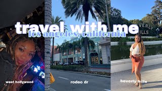 TRAVEL VLOG | FIRST TIME SOLO TRIP TO LA | THINGS TO DO| drey tinashe