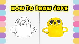 How to Draw Jake the Dog from Adventure Time – Cartoon Drawing