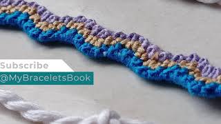 Wavy Bracelet Pattern#119364, Enjoy Making Bracelet, Unique Squiggle Bracelet, How to make wavy band