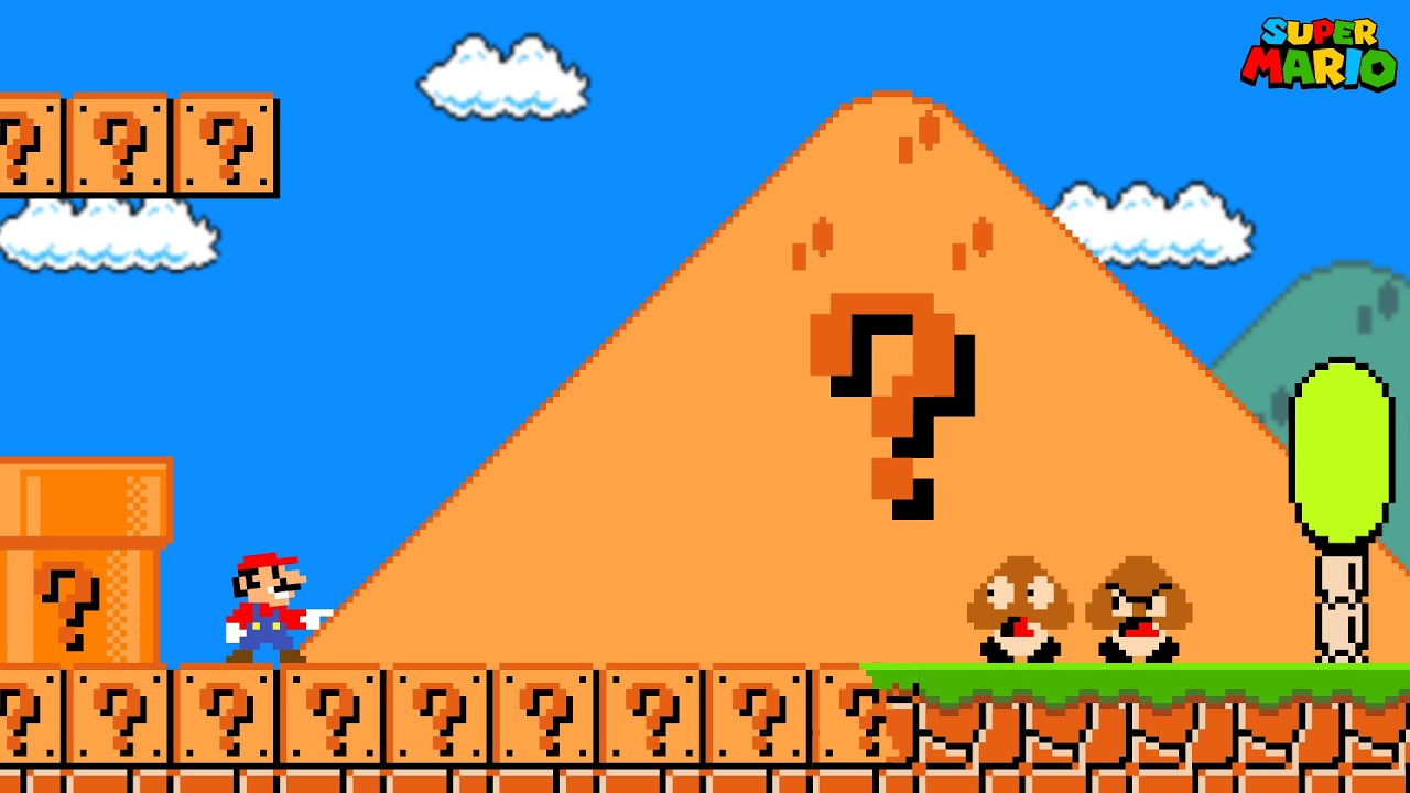 Super Mario Bros., but Mario Can Turn Anything He Wants into ITEM