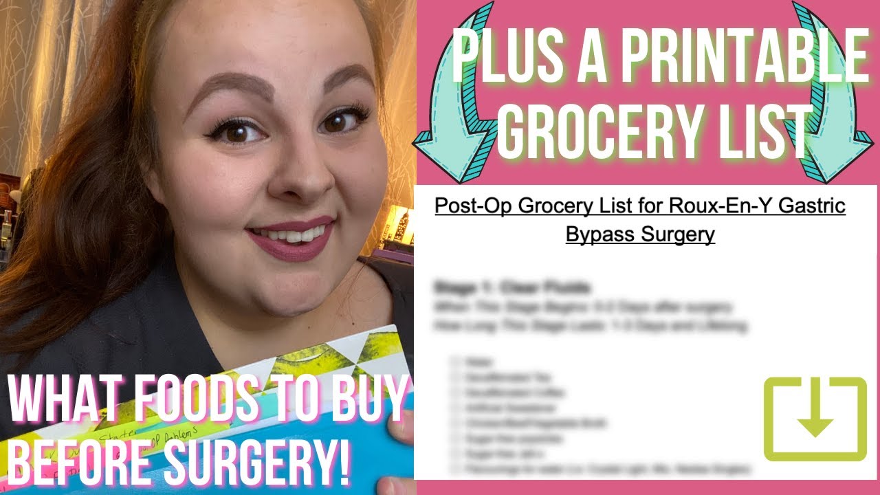 POSTOP GROCERY LIST Foods That You Should Buy Before Having Gastric