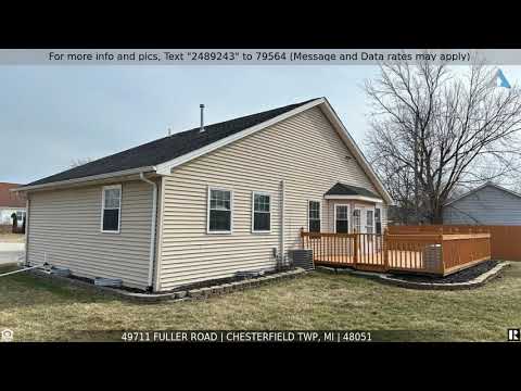 49711 FULLER Road, Chesterfield Twp, MI home video tour