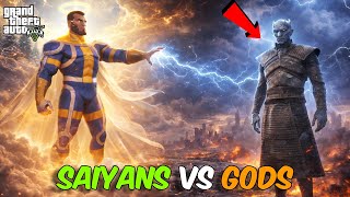 HEAVEN MAKER Summon NIGHT KING  To Destroy Saiyan COMMUNITY in GTA 5 | SAIYANS VS GODS