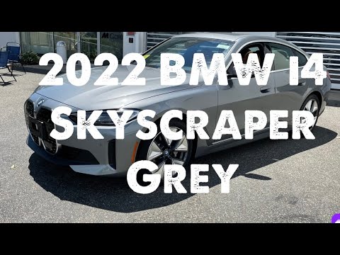 2022 BMW i4 Skyscraper Grey with Cognac interior - YouTube