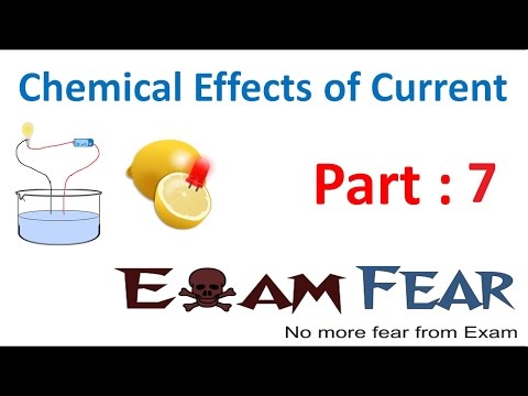 Physics Chemical Effects of Current Part 7 (Liquids conducts electricity) Class 8 VIII thumbnail