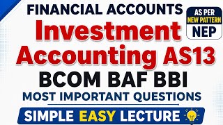 Investment ACCOUNTING AS13|| journal entries |Capital Reduction |Tybcom sem5|tybaf sem5|Ark sir
