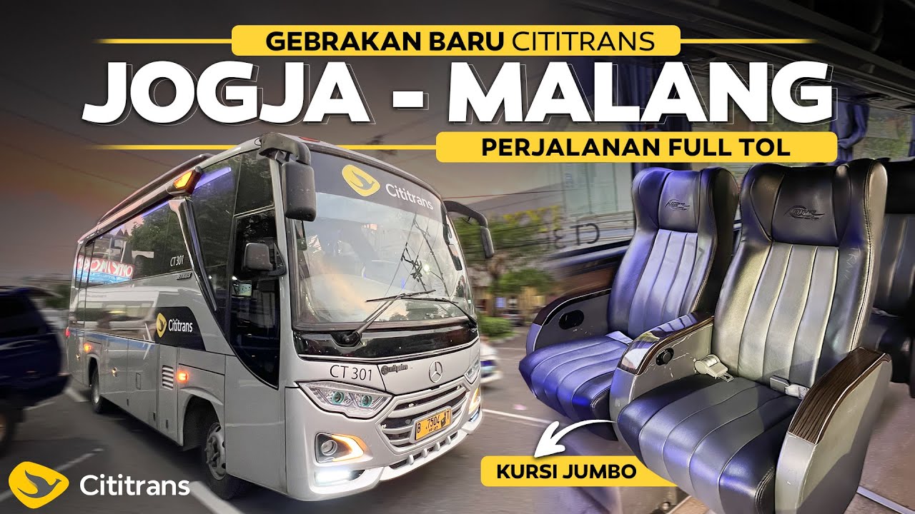 LINE PERDANA RUTE BARU CITITRANS ‼️ Opsi Terbaru Pilihan Yogyakarta - Malang Full Tol.