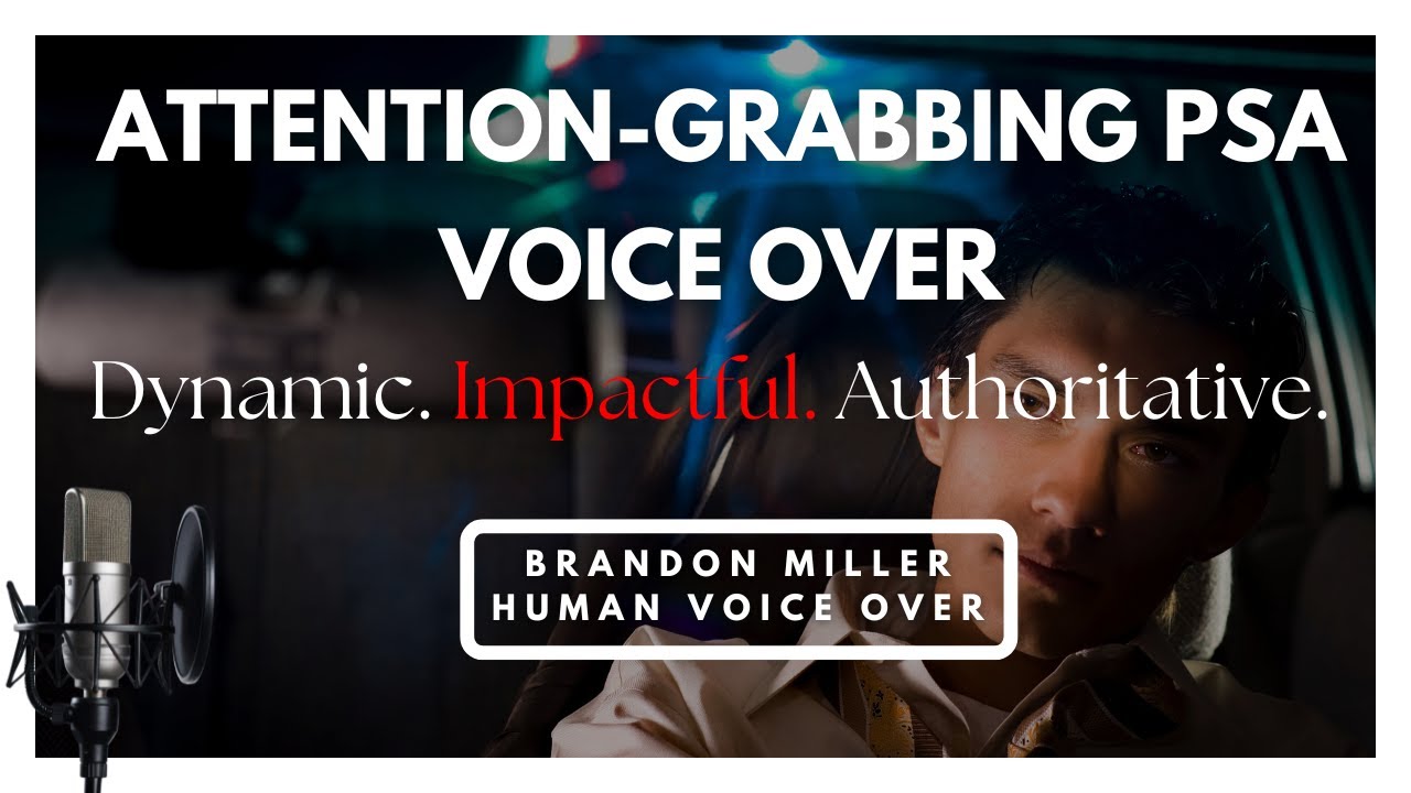 Friendly & Impactful PSA Voice Over | Upbeat to Serious Public Safety ...