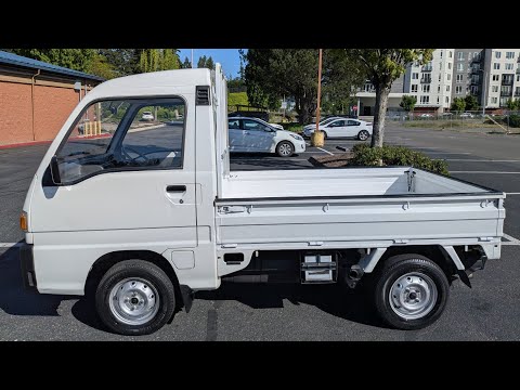 RARE HIGH ROOF 1994 Subaru Sambar Truck 4X4 5MT WALKAROUND 