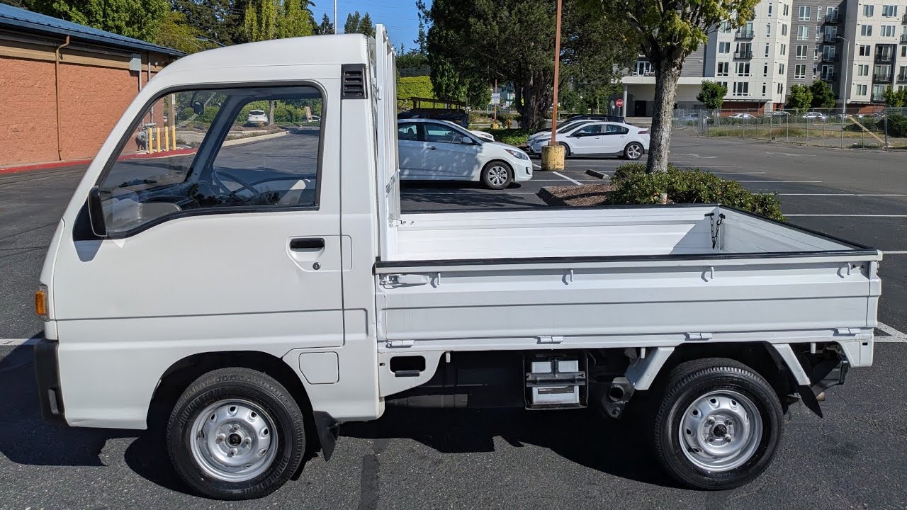 RARE HIGH ROOF 1994 Subaru Sambar Truck 4X4 5MT WALKAROUND - YouTube