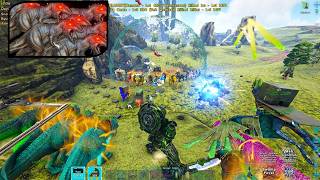 CANT DEFEND WITHOUT 300 GIGA ARMY ? | UNLUCKY | Ark Official PvP  🍭