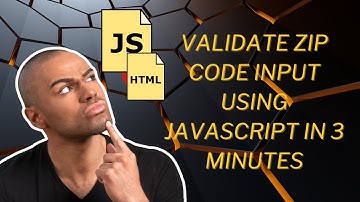 🔍 Validate ZIP Code Input using JavaScript in 3 Minutes! 💡