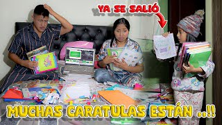 LAS CARATULAS Y FORRAR CUADERNOS // Ni Q' Fuera TV - Karito La Tóxica