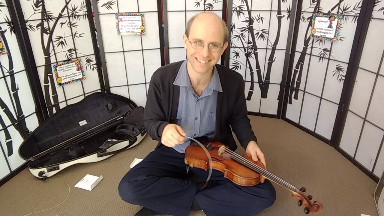 Restring and tuning for violin YouTube