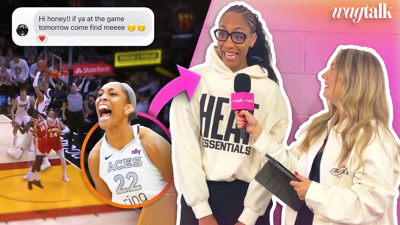 I met up with A’ja Wilson at Bam’s game 🤯