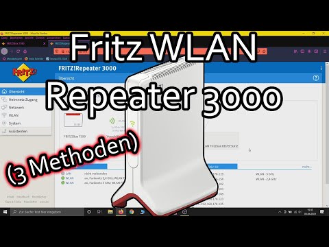 Fritz WLAN Repeater 3000 einrichten und verbinden (WLAN-Brücke,  LAN-Brücke, Mesh aktivieren)