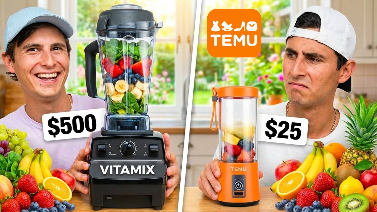 I Tested $25 TEMU Blender VS $500 VITAMIX PRO Blender!