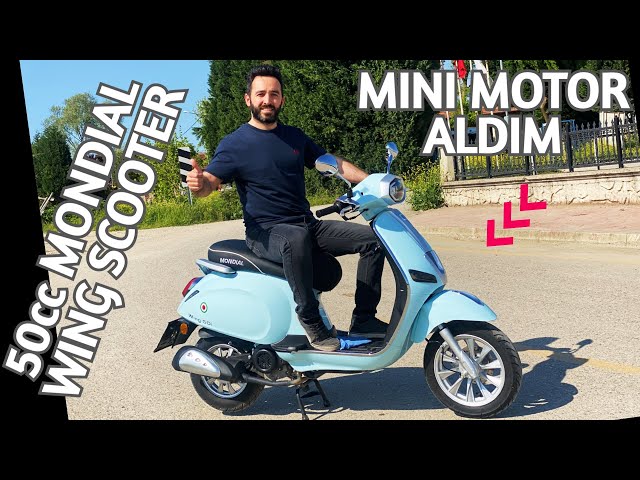 Mondial Wing 50 cc Scooter Motosiklet Aldım! Ne kadar yakar? Nekadar Hız  Yapar? Nasıl Motor? - YouTube