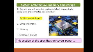 Architecture of the CPU- Unit 2 Lesson 1- GCSE Computer Science OCR #GCSE #OCR #computerscience