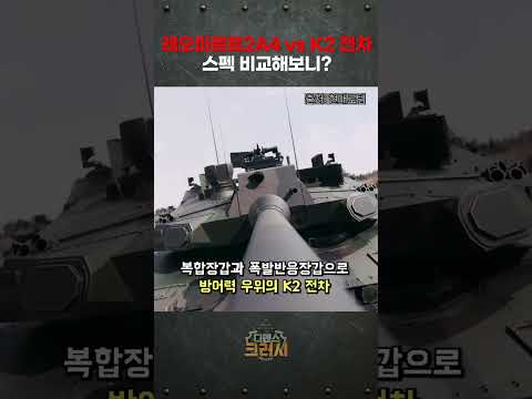 독일 명품도 이젠 옛말?" 80년대 레오파르트2A4 완파하는 K2 흑표의 압도적 스펙 차이 충격 분석