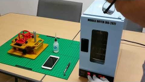 Samsung middle frame separating - Mobile Dryer & LCD dismantle machine demo video