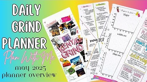 The Daily Grind Planner: May Planner Setup Review, Weekly Plan With Me, & New Name Page